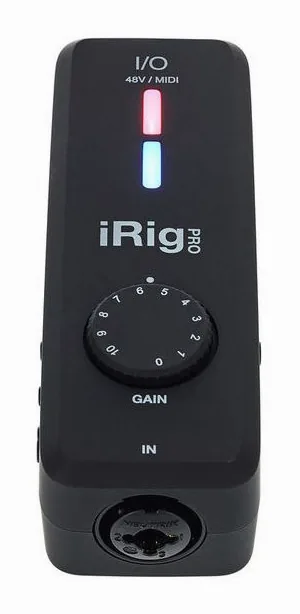 IK Multimedia iRig Pro I/O PSU Bundle, laitteen yläpinta, kuva 3