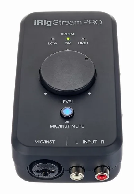 IK Multimedia iRig Stream Pro, tasomittarit ja merkkivalot, kuva 2