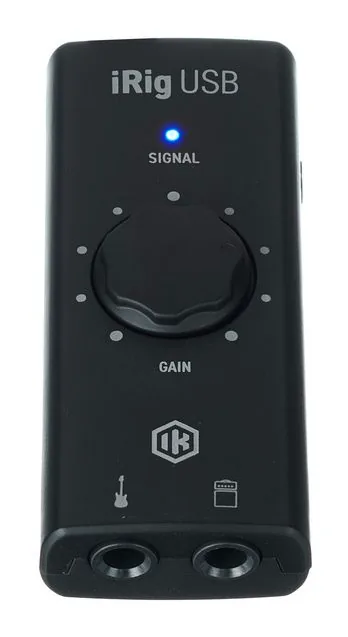 IK Multimedia iRig USB, laitteen yläpinta, kuva 2