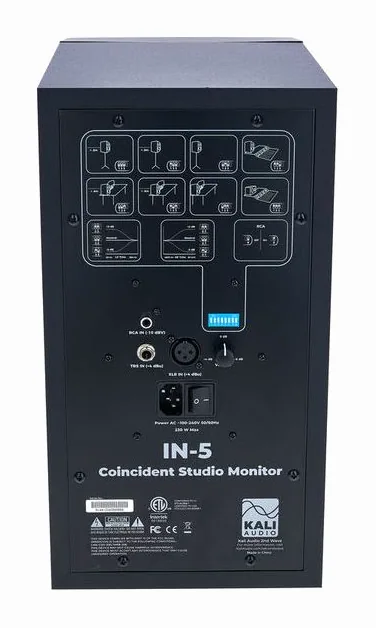 Kali Audio IN-5, takapaneelin säätimet, kuva 4
