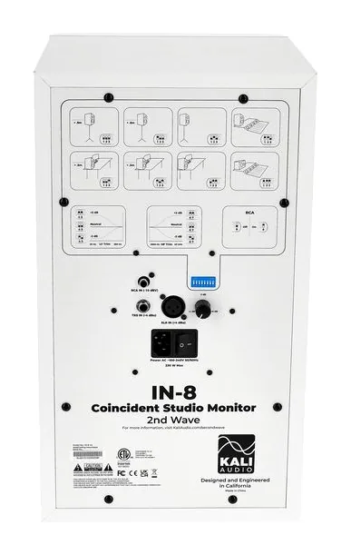 Kali Audio IN-8 White 2nd Wave, bassorefleksiaukko, kuva 4