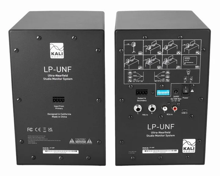 Kali Audio LP-UNF, etupaneeli bassoelementteineen, kuva 4