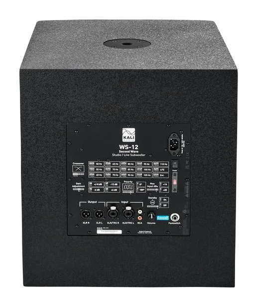 Kali Audio WS-12 V2, takapaneelin säätimet, kuva 4