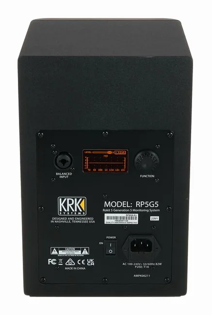 KRK Rokit RP5 G5 Stand Bundle, takapaneeli liitäntöineen, kuva 4