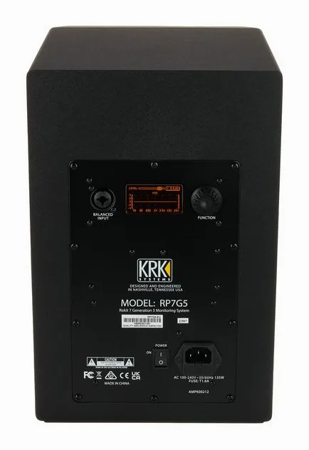 KRK Rokit RP7 G5, takapaneelin säätimet, kuva 4
