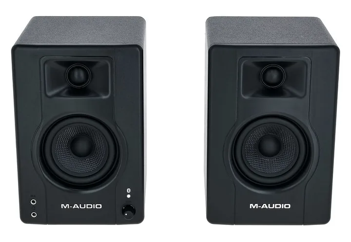 M-Audio BX3BT, kotelo sivusta kuvattuna, kuva 2