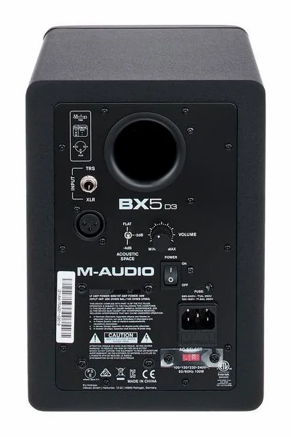 M-Audio BX5 D3, takapaneelin säätimet, kuva 4