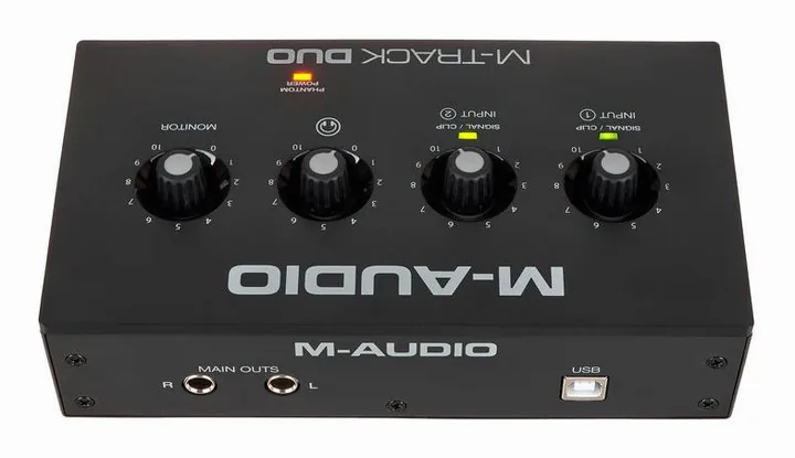 M-Audio M-Track DUO, kotelo sivusta kuvattuna, kuva 4
