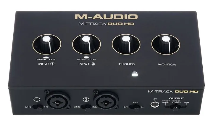 M-Audio M-Track Duo HD, kotelo sivusta kuvattuna, kuva 2
