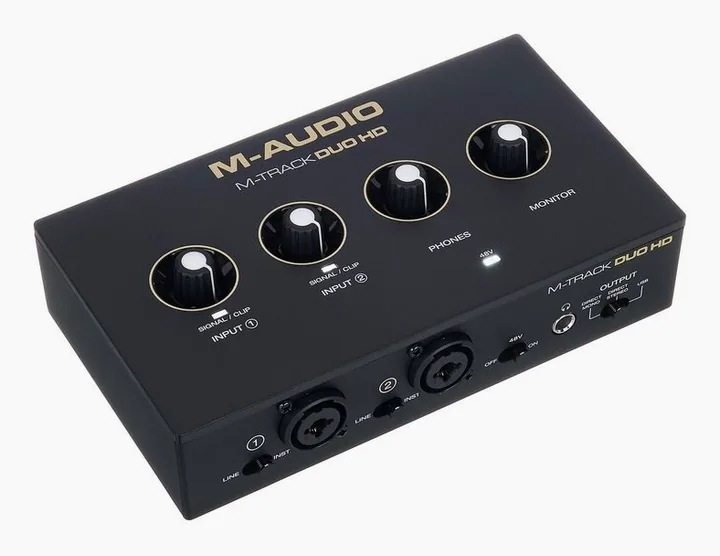 M-Audio M-Track Duo HD, kotelo sivusta kuvattuna, kuva 3