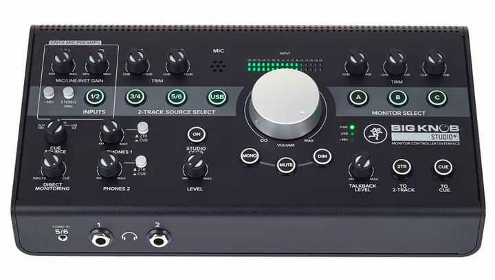 Mackie Big Knob Studio+, laitteen yläpinta, kuva 2