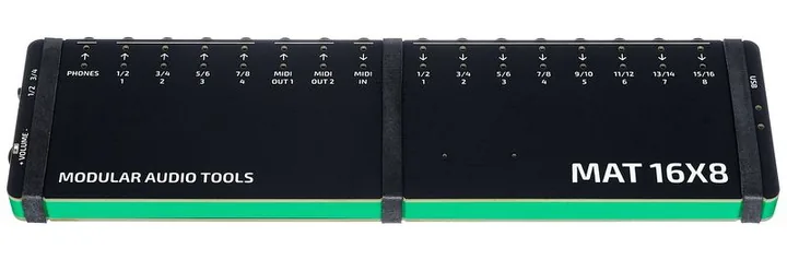 Modular Audio Tools MAT 16X8, etupaneeli säätimineen, kuva 2