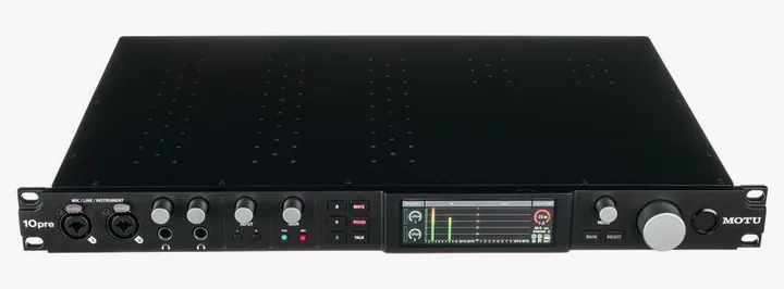 MOTU 10pre, liitännät takana, kuva 2