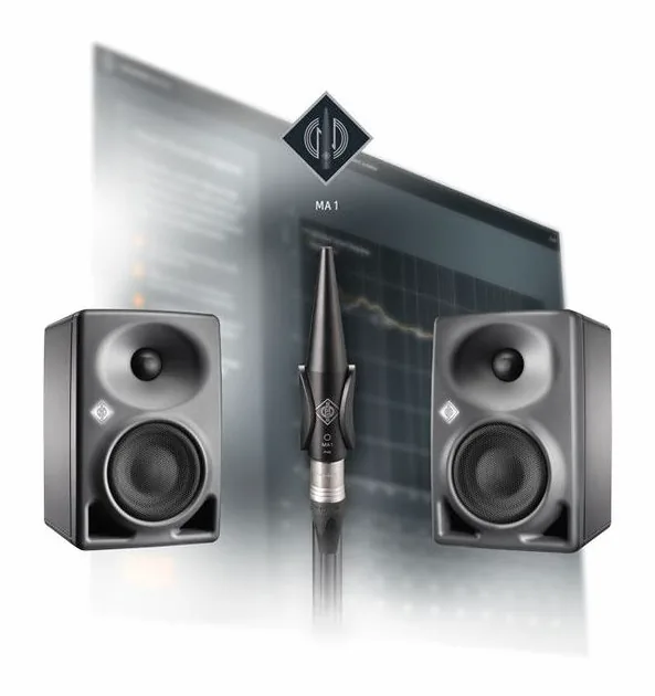 Neumann Monitor Alignment Kit 2 edestä neutraalia taustaa vasten