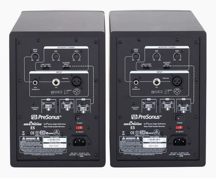 Presonus Eris E5 Stand Set, kotelo sivusta kuvattuna, kuva 4