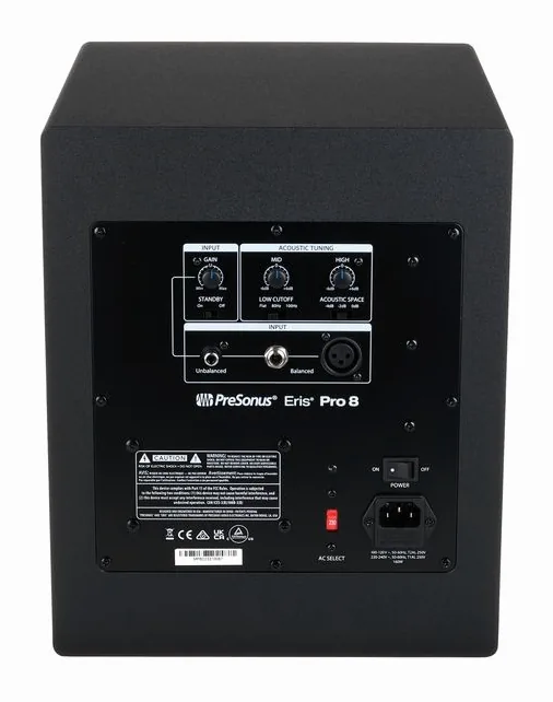 Presonus Eris Pro 8, kotelo sivusta kuvattuna, kuva 4