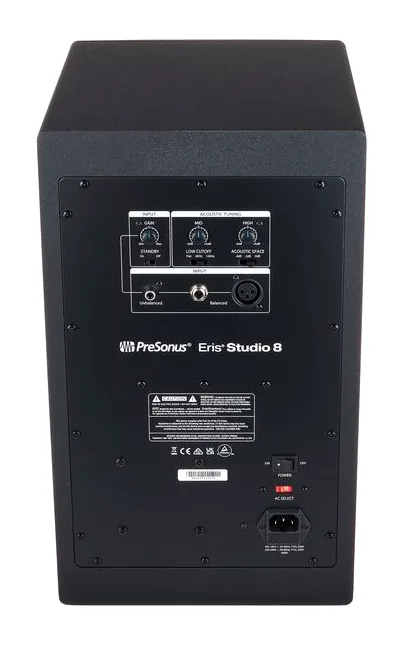Presonus Eris Studio 8 ARC Studio BDL, takapaneeli liitäntöineen, kuva 4