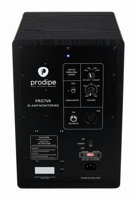 Prodipe Pro 7 V4 Black Wood, takapaneelin säätimet, kuva 4