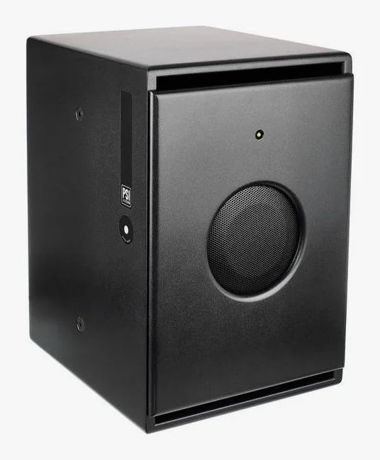 PSI Audio Sub A125-M Studio Black, kotelo sivusta kuvattuna, kuva 3