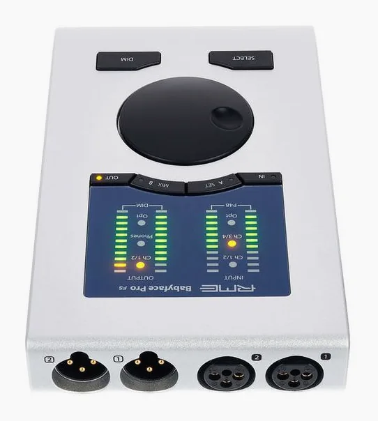 RME Babyface Pro FS, etupaneeli säätimineen, kuva 4