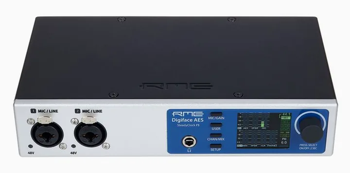 RME Digiface AES, laitteen yläpinta, kuva 2