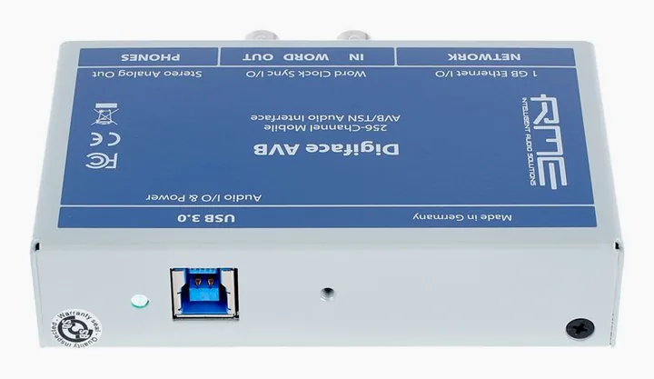 RME Digiface AVB, tulot etupuolella, kuva 4