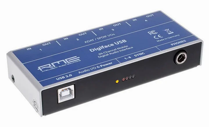 RME Digiface USB, etupaneeli säätimineen, kuva 3