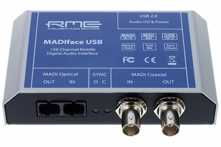 RME Madiface USB, laitteen yläpinta, kuva 2