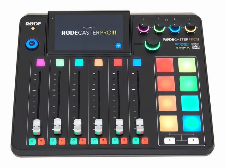 Rode Rodecaster Pro II, liitännät takana, kuva 2