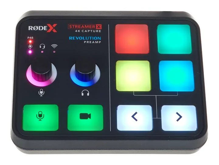 Rode Streamer X, tulot etupuolella, kuva 2