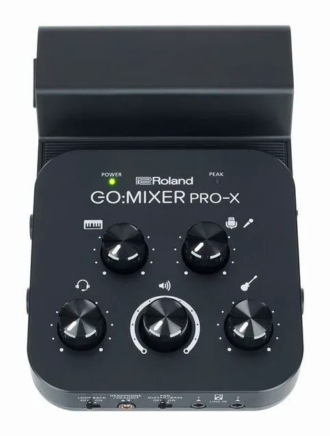 Roland Go:Mixer Pro-X, kotelo sivusta kuvattuna, kuva 2