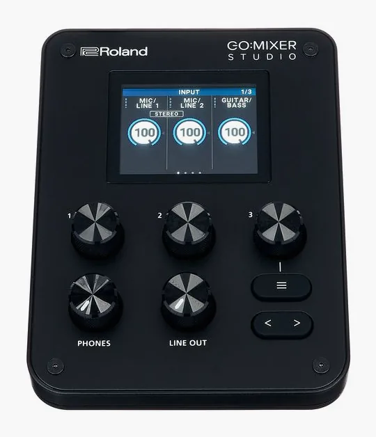 Roland GO:MIXER Studio, tulot etupuolella, kuva 2