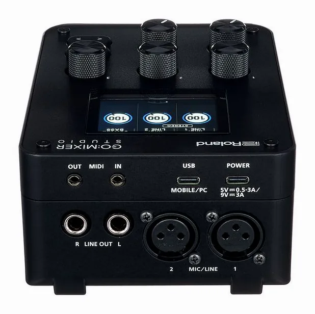 Roland GO:MIXER Studio, kotelo sivusta kuvattuna, kuva 4