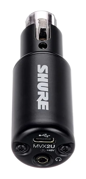 Shure Motiv MVX2U Gen 2, tulot etupuolella, kuva 4
