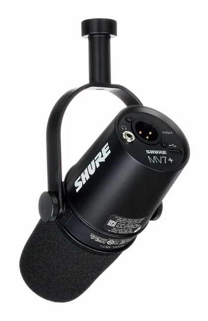 Shure MV7 Plus Broadcast Arm Bundle, ritilä edestä, kuva 4