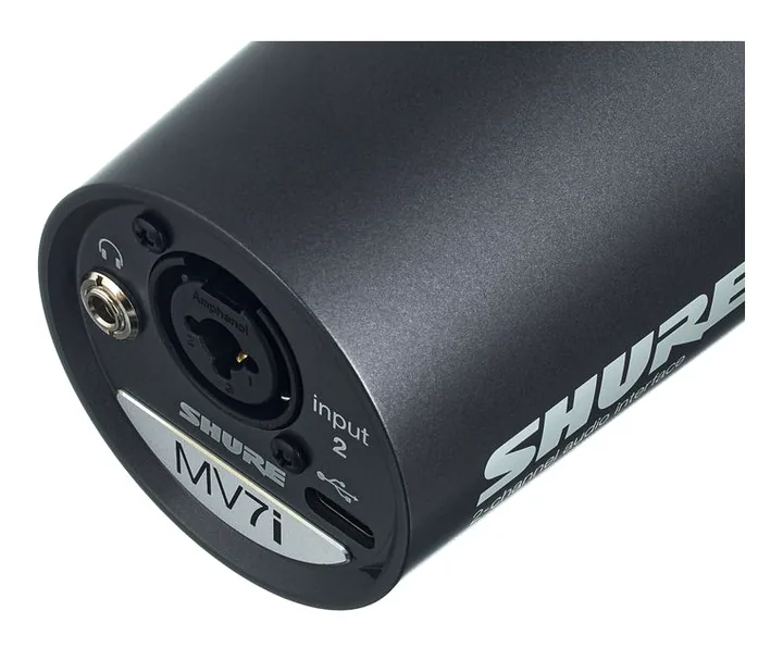 Shure MV7i, runko sivusta kuvattuna, kuva 4