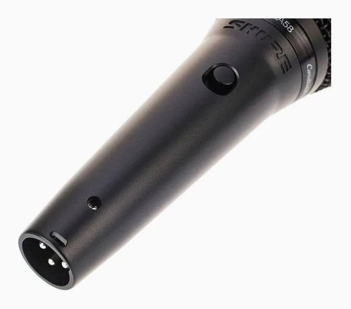 Shure PGA58, mikrofonin kori läheltä, kuva 4