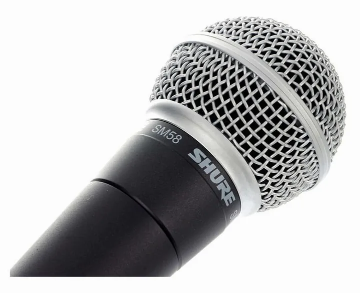 Shure SM58 LC Bundle, ritilä edestä, kuva 3