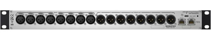 Sonifex AVN-AIO8-DNT Dante Interface, kotelo sivusta kuvattuna, kuva 2