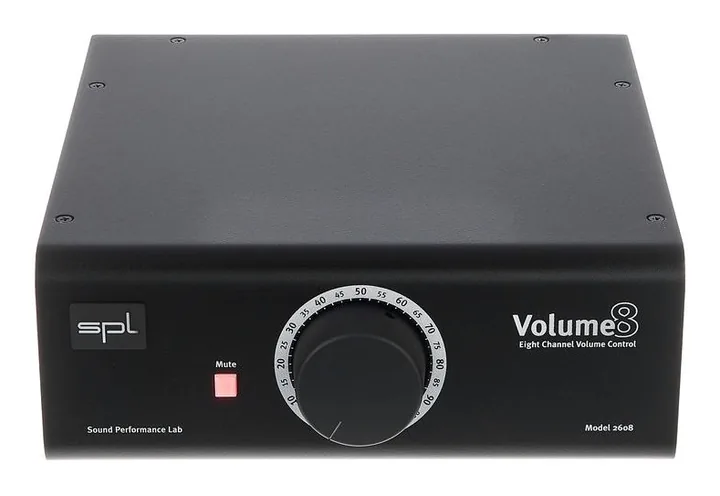 SPL Volume 8 black, takapaneeli liitäntöineen, kuva 2
