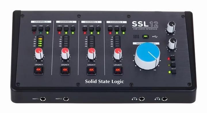 SSL 12, tasomittarit ja merkkivalot, kuva 2