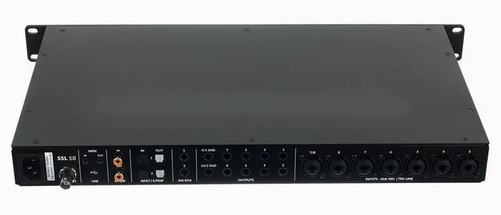 SSL 18, liitännät takana, kuva 4