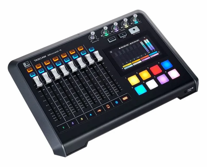 Tascam Mixcast 4, tasomittarit ja merkkivalot, kuva 3