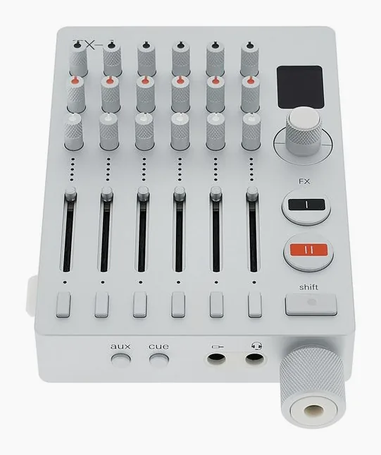 Teenage Engineering TX-6, etupaneeli säätimineen, kuva 2