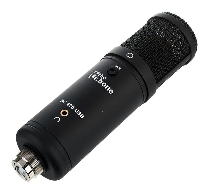 the t.bone SC 420 USB Desktop-Set, XLR-liitin pohjassa, kuva 4