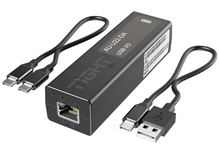 Tight AV Dante 2x2 USBC 2.0 Adapter edestä kuvattuna