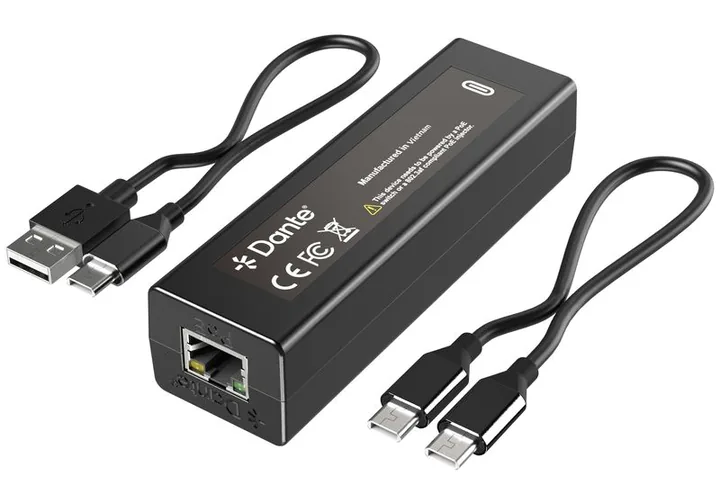 Tight AV Dante 2x2 USBC 2.0 Adapter, tulot etupuolella, kuva 3