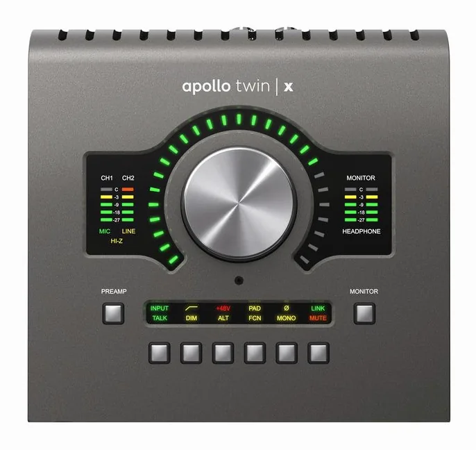 Universal Audio Apollo Twin X USB Heritage, kotelo sivusta kuvattuna, kuva 3