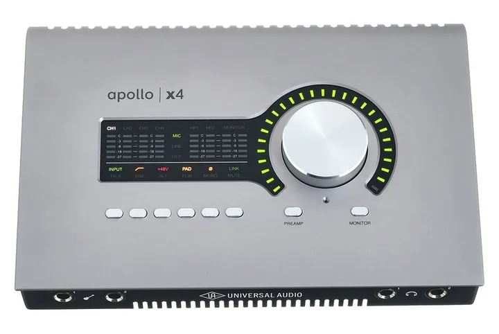 Universal Audio Apollo X4 Gen2 AC, kotelo sivusta kuvattuna, kuva 3