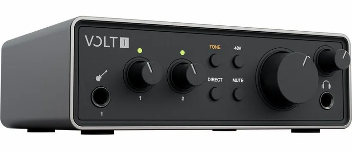 Universal Audio Volt 1 Gen2, laitteen yläpinta, kuva 2